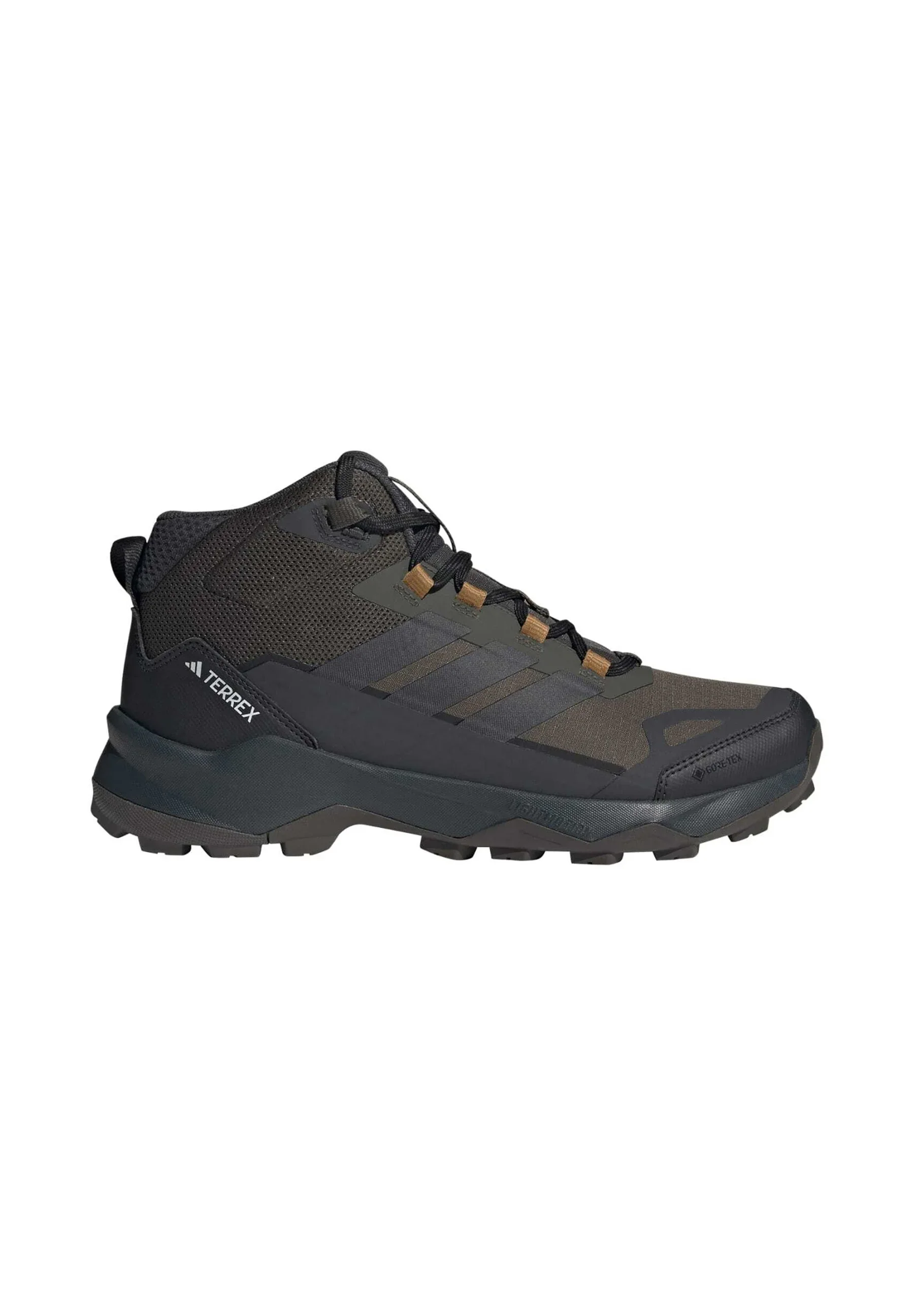 Adidas Terrex Men's Skychaser AX5 Mid Gore-Tex Hikking Shoes Shadow Olive/Carbon/Bronze Strata JR3980 - Image 5