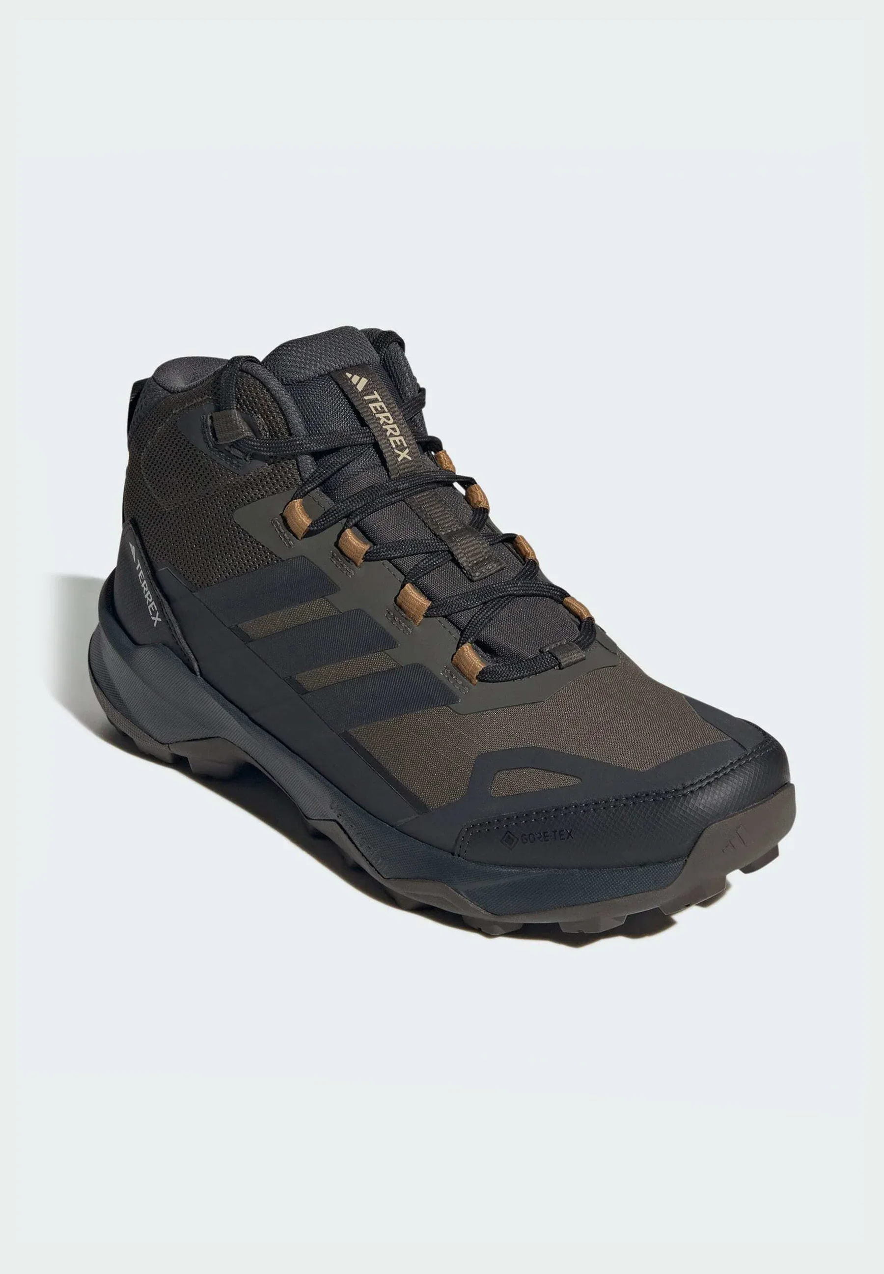 Adidas Terrex Men's Skychaser AX5 Mid Gore-Tex Hikking Shoes Shadow Olive/Carbon/Bronze Strata JR3980 - Image 6