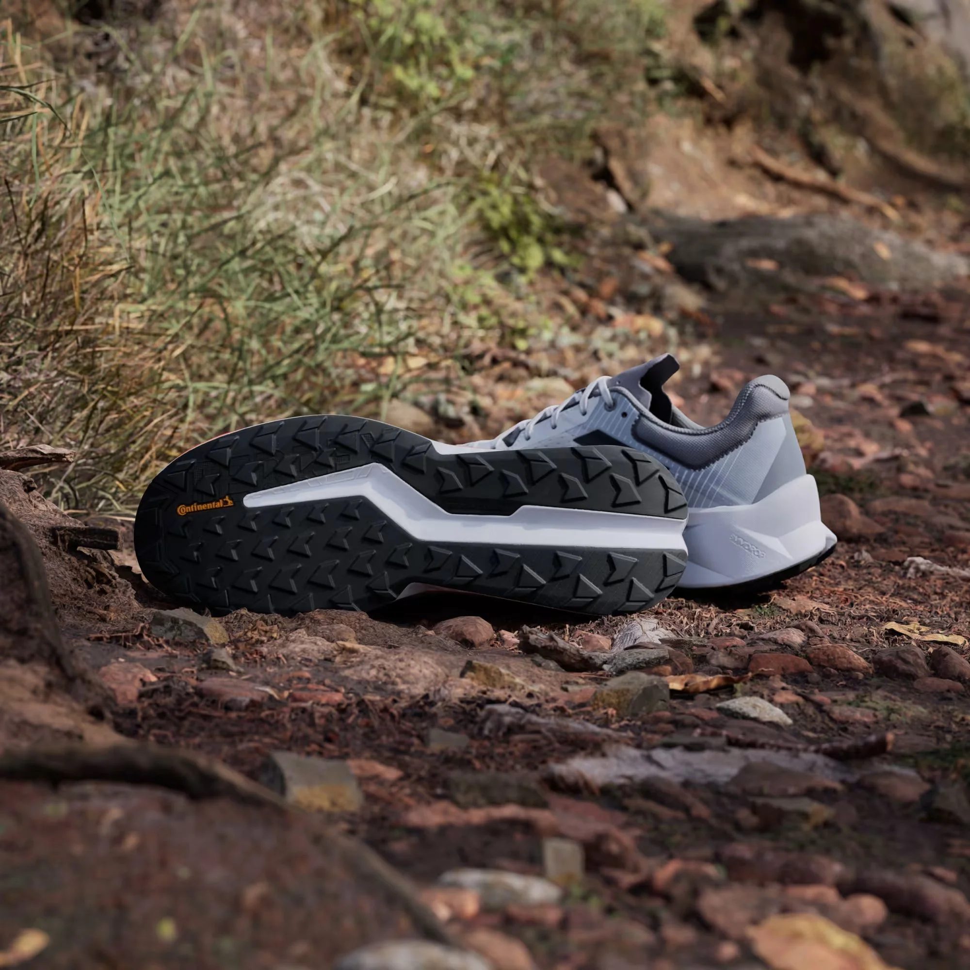 Adidas Terrex Men's Soulstride Flow Trail Running Shoes Dash Grey/Carbon/Semi Impact Orange JR7065 - Image 3