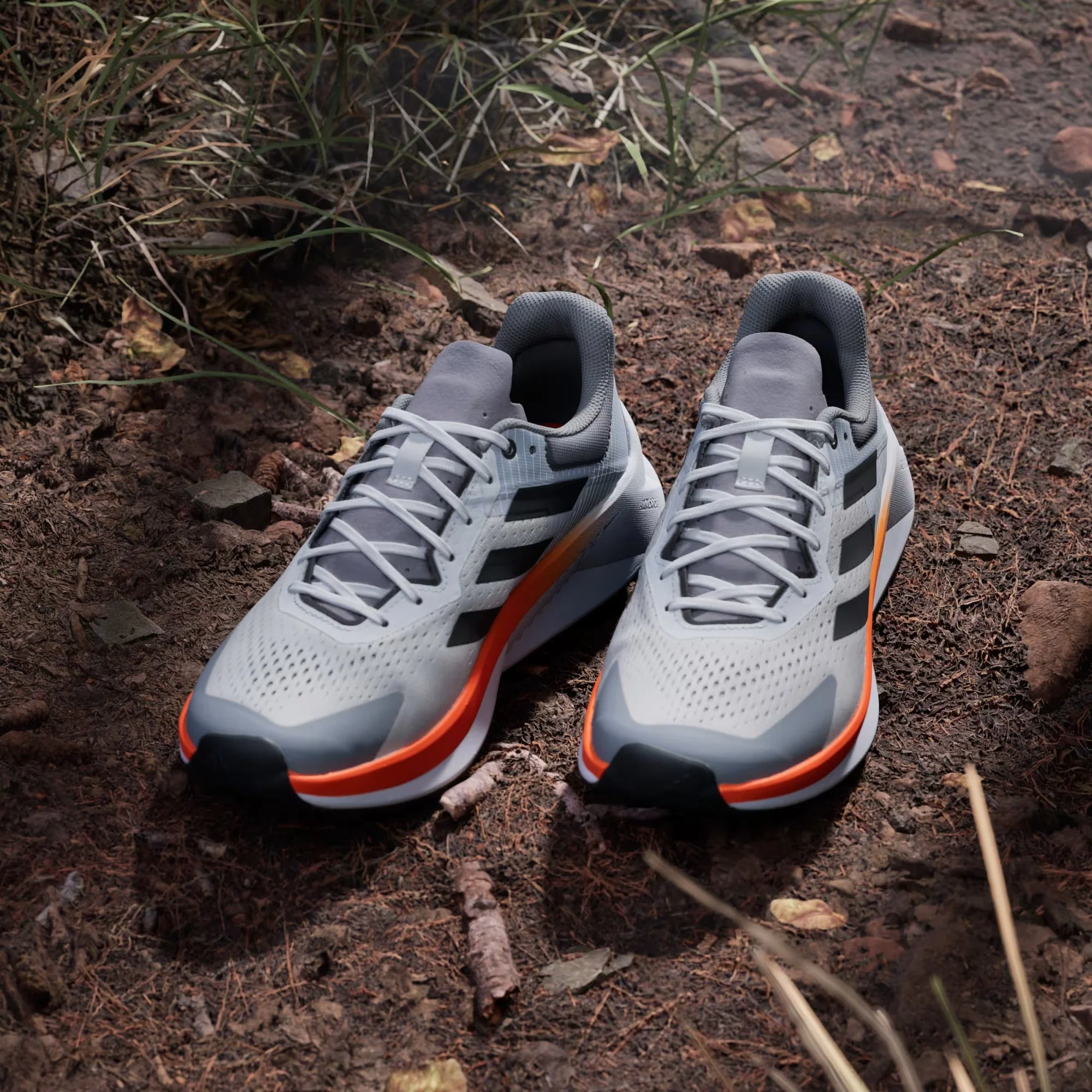 Adidas Terrex Men's Soulstride Flow Trail Running Shoes Dash Grey/Carbon/Semi Impact Orange JR7065 - Image 4