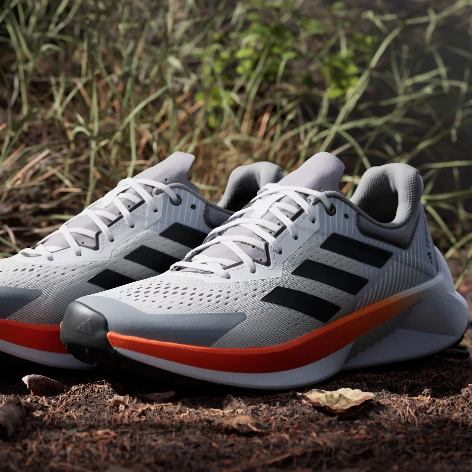 Adidas Terrex Men's Soulstride Flow Trail Running Shoes Dash Grey/Carbon/Semi Impact Orange JR7065 - Image 8