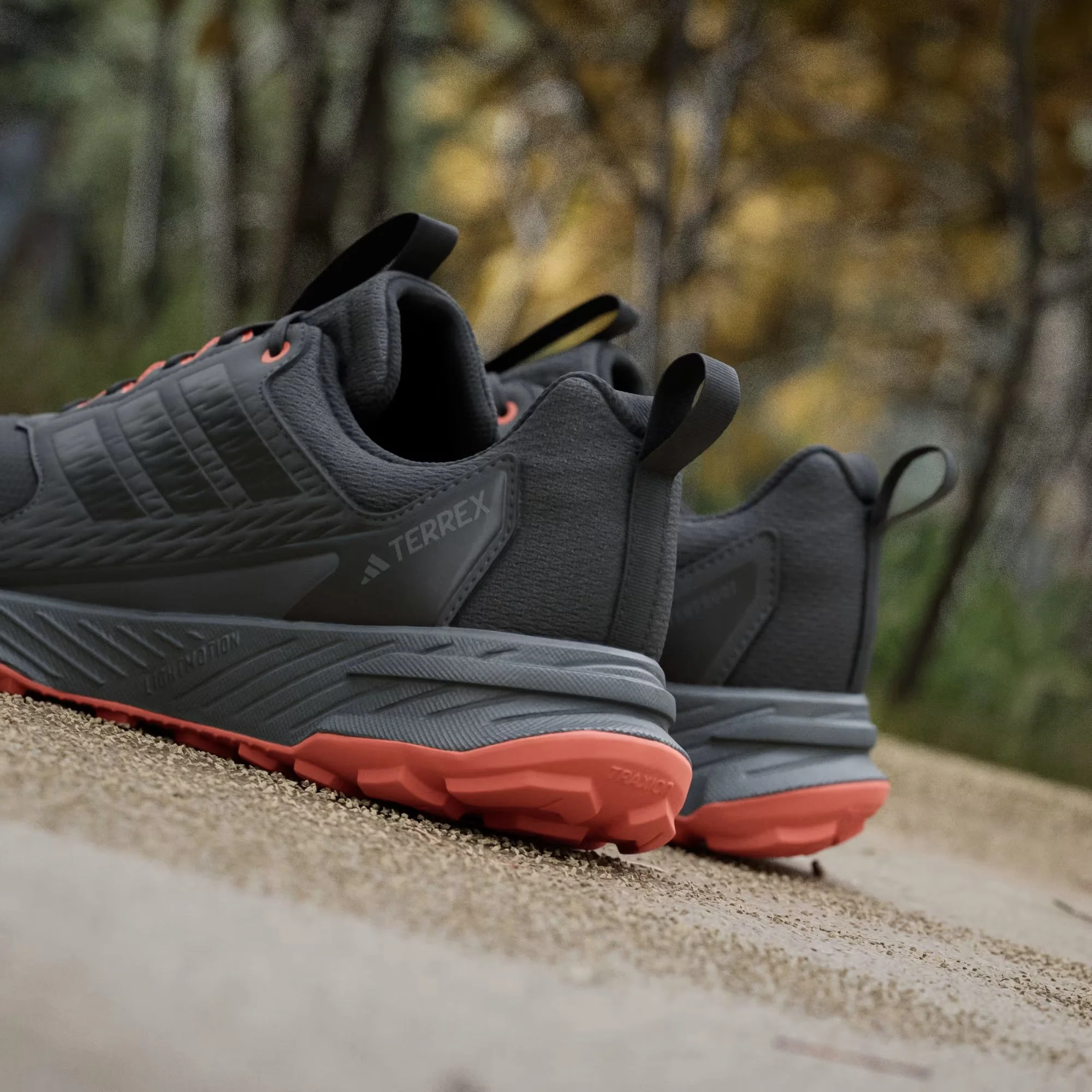 Adidas Terrex Men's Tracefinder 2 Climaproof Trail Running Shoes Core Black/Core Black/Semi Impact Orange JR9134 - Image 9