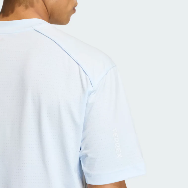 Adidas Terrex Men's Trail Tee Light Blue KA9577 - Image 5