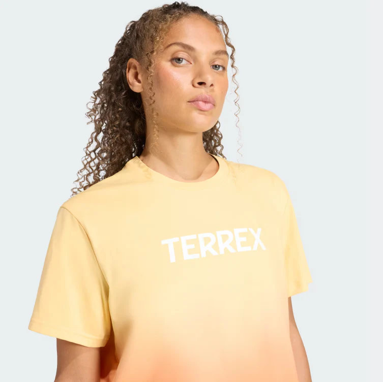 Adidas Terrex Women's Multi T-Shirt Orange KB7351 - Image 5