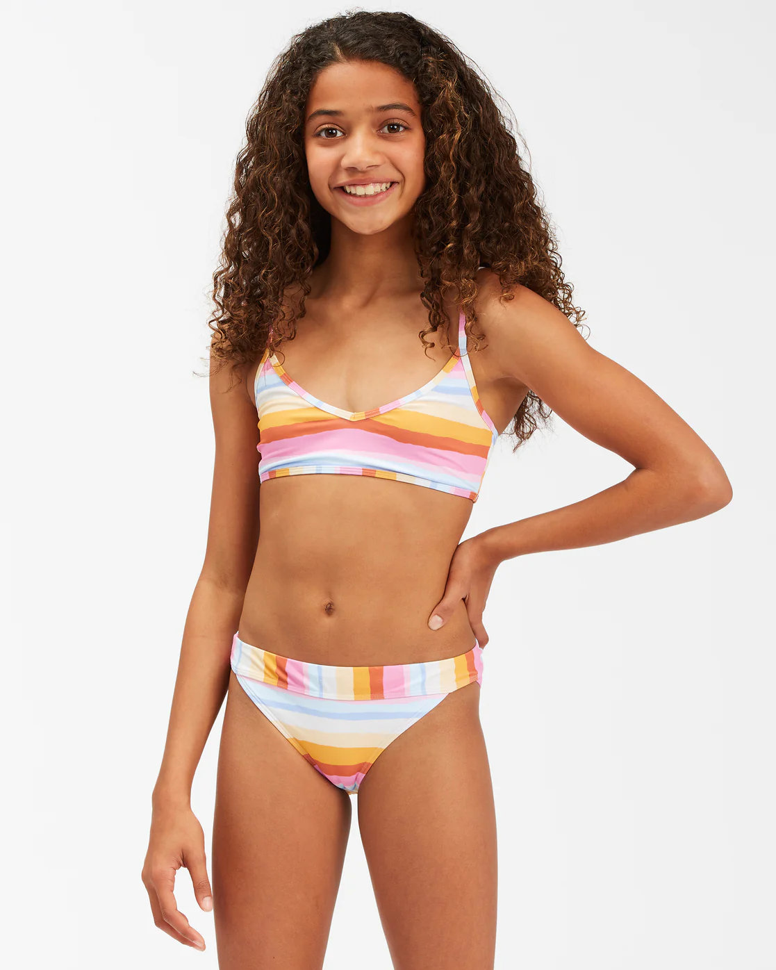 Billabong Kids' Rising Sun Trilette Bikini Set Multi C8SW02BIP2-1220 - Image 2