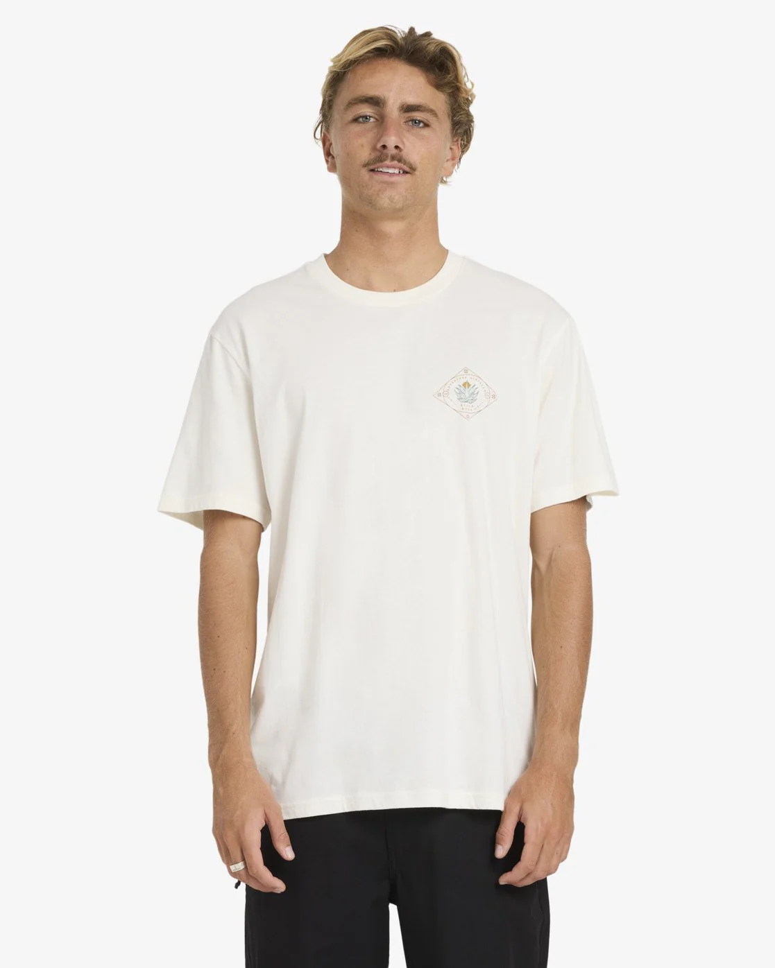 Billabong Men's Agave A/DIV Premium Short Sleeve T-Shirt Off White 24A501607-OFW