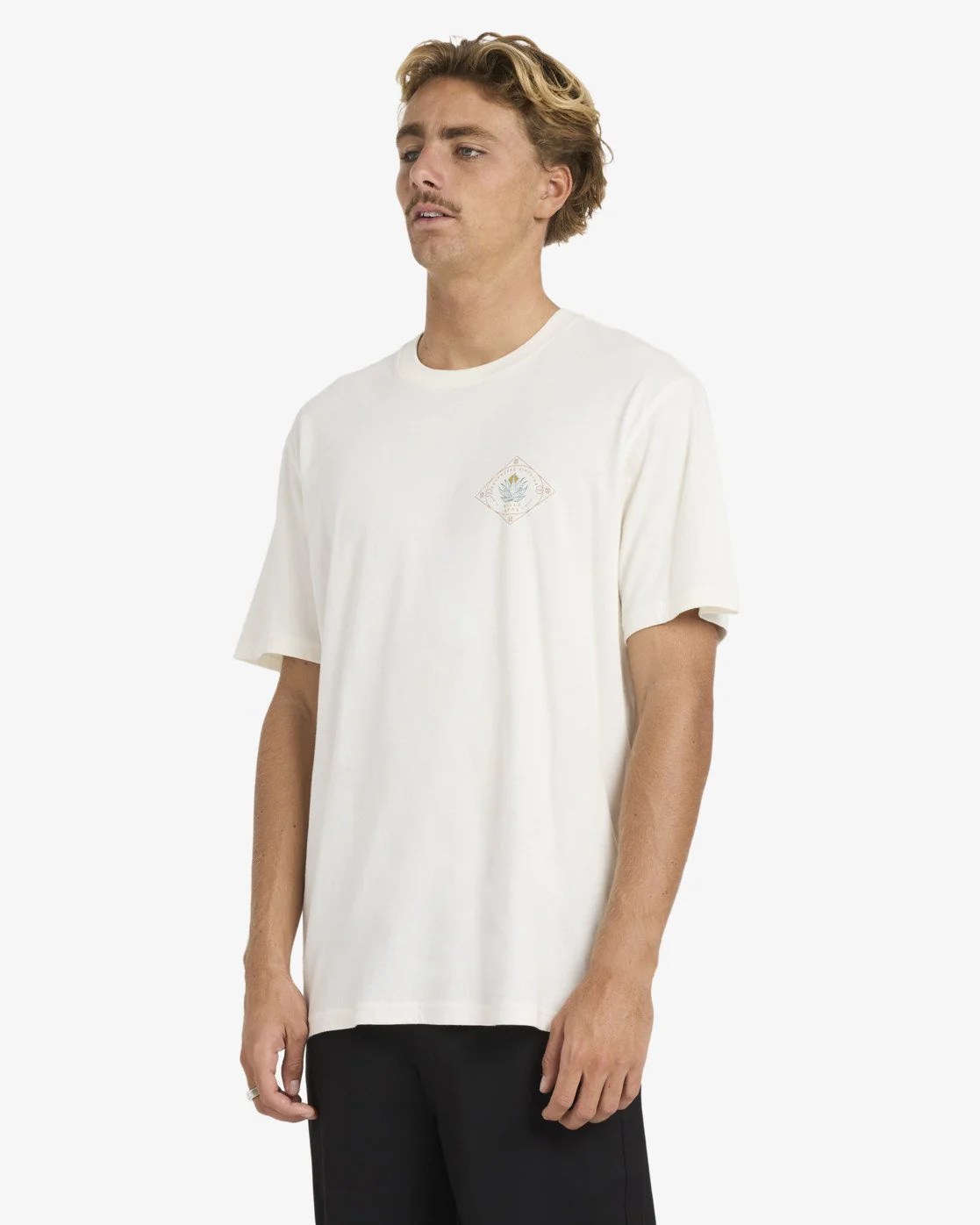 Billabong Men's Agave A/DIV Premium Short Sleeve T-Shirt Off White 24A501607-OFW - Image 3