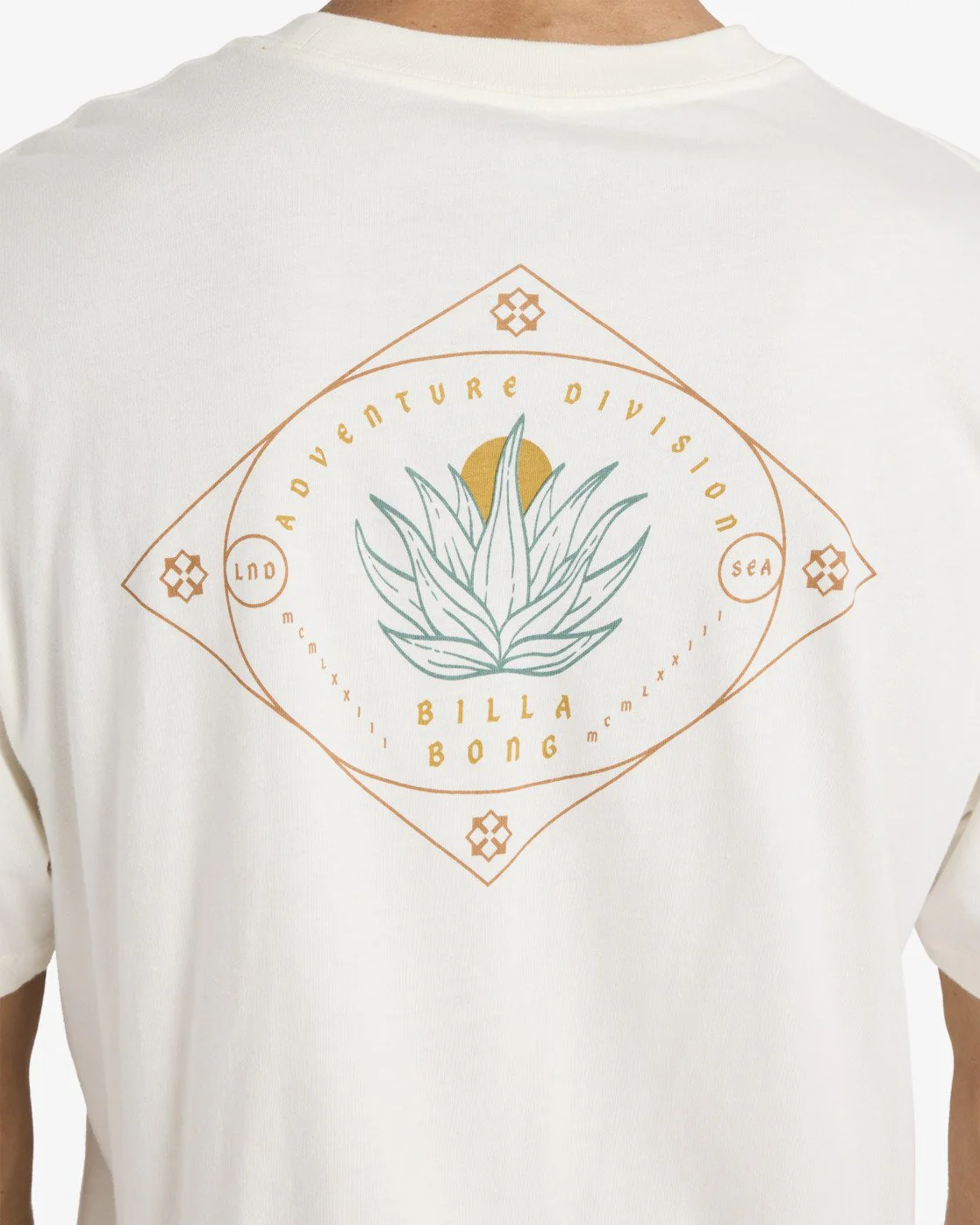 Billabong Men's Agave A/DIV Premium Short Sleeve T-Shirt Off White 24A501607-OFW - Image 4