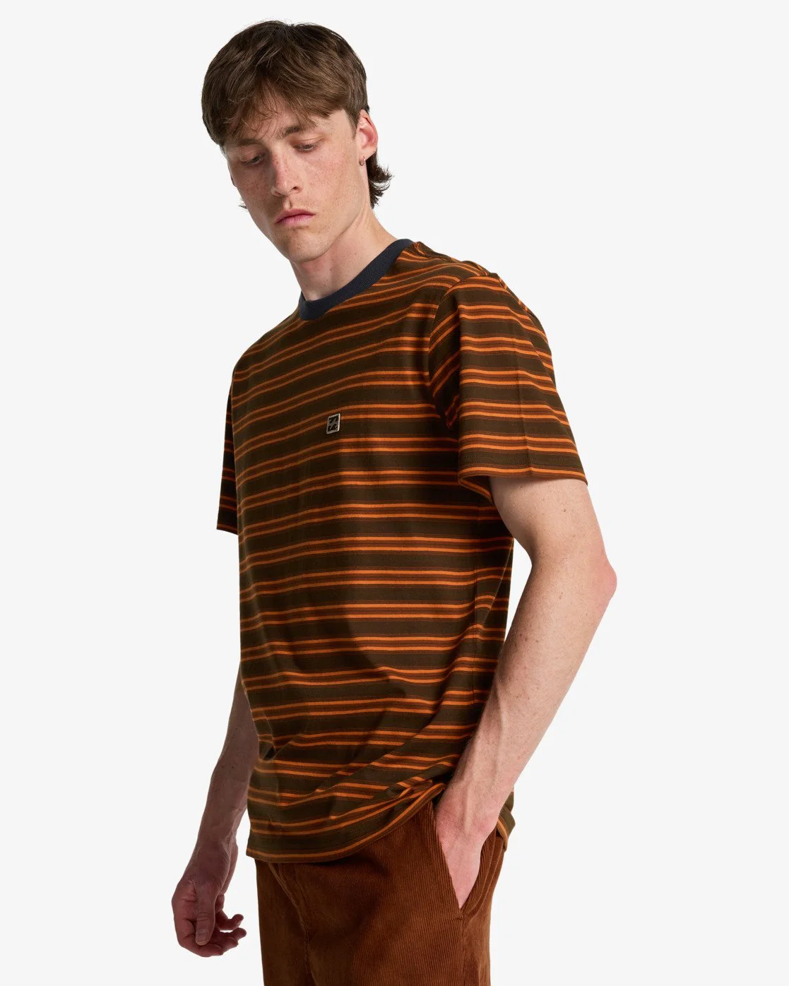 Billabong Men's Baxter Short Sleeve T-Shirt Dark Brown EBYKT00120-CSR0 - Image 3