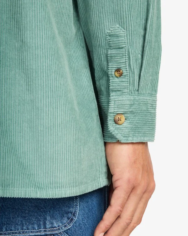 Billabong Men's Bong Days Long Sleeve Corduroy Shirt Sagebrush EBYWT03015-BMR0 - Image 4