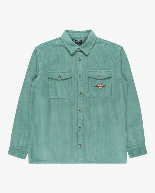 Billabong Men's Bong Days Long Sleeve Corduroy Shirt Sagebrush EBYWT03015-BMR0 - Image 6