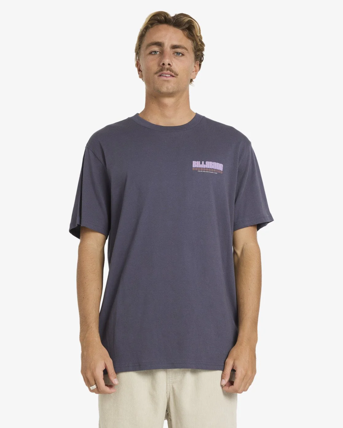Billabong Men's Broadsheet Premium Short Sleeve T-Shirt Graystone 24A521608-GRST