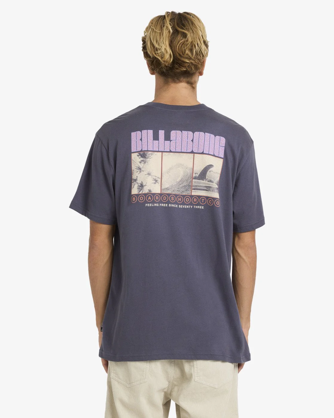 Billabong Men's Broadsheet Premium Short Sleeve T-Shirt Graystone 24A521608-GRST - Image 2