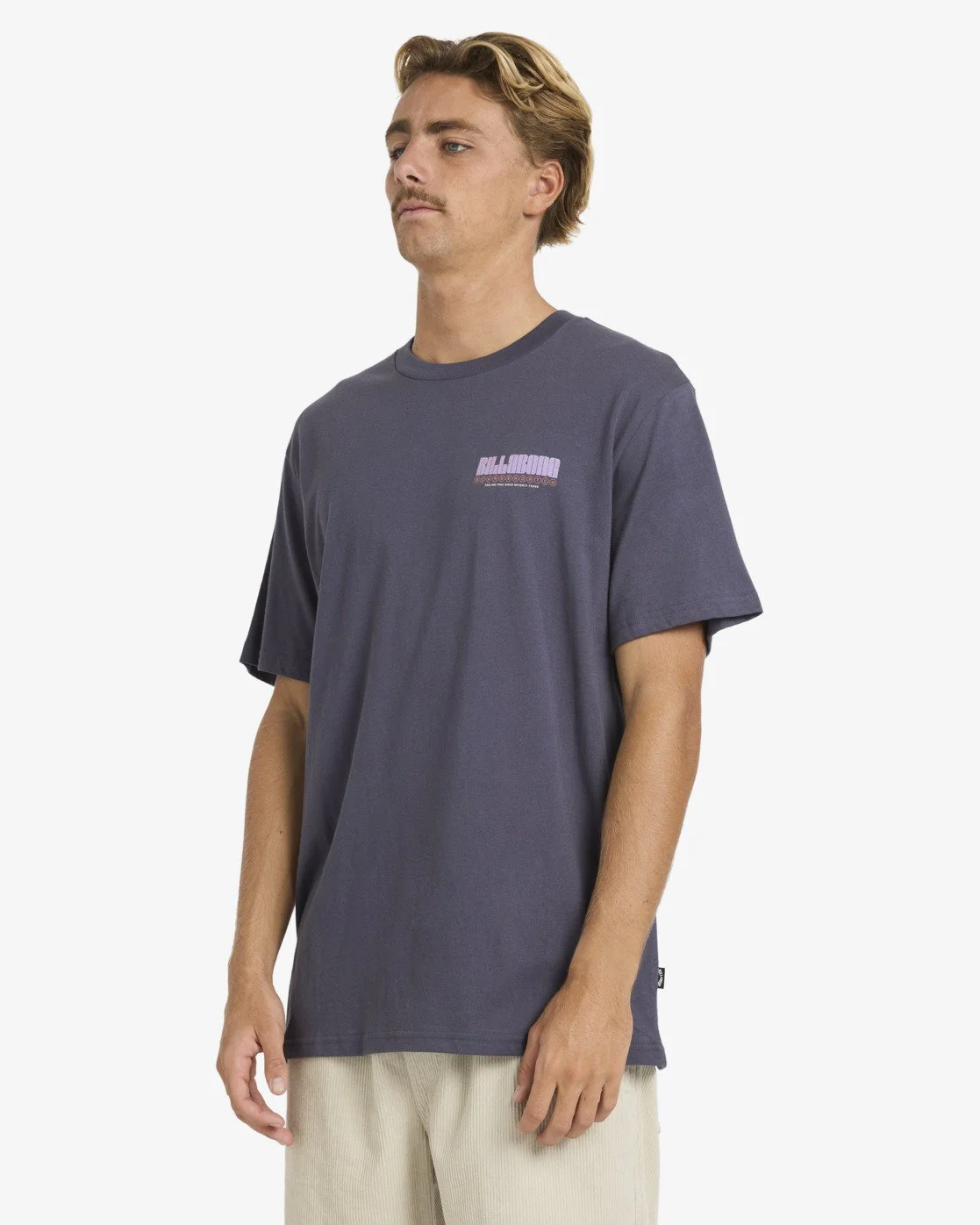 Billabong Men's Broadsheet Premium Short Sleeve T-Shirt Graystone 24A521608-GRST - Image 3
