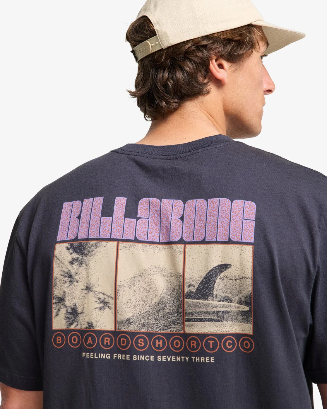Billabong Men's Broadsheet Premium Short Sleeve T-Shirt Graystone 24A521608-GRST - Image 4