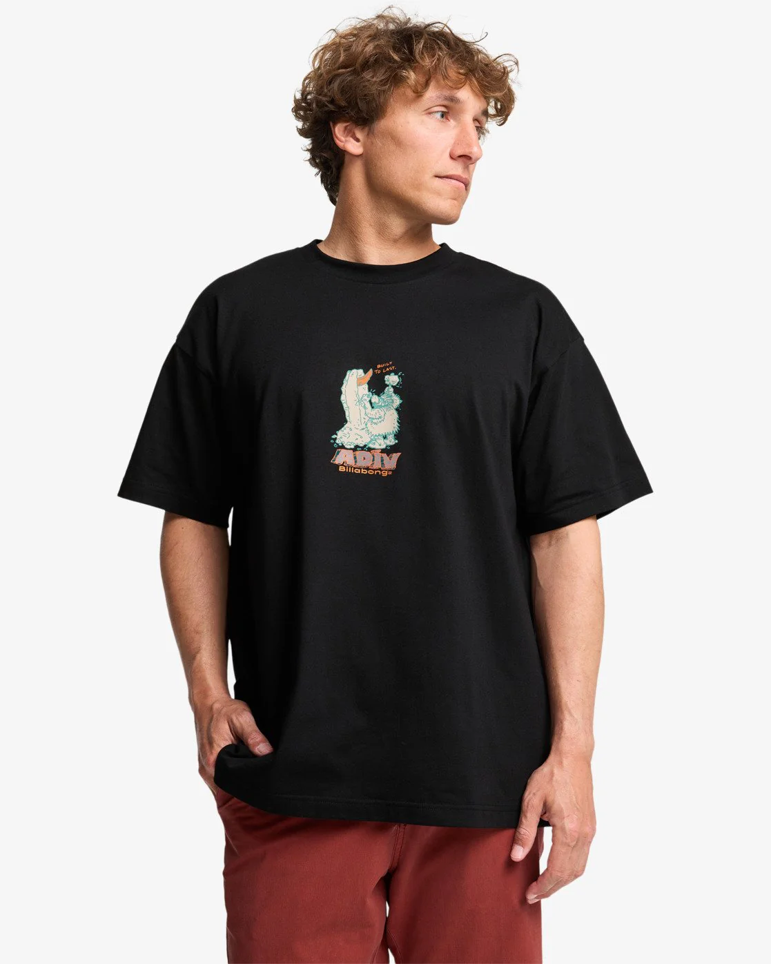 Billabong Men's Built To Last Og Short Sleeve T-Shirt Black EBYZT00389-BLK