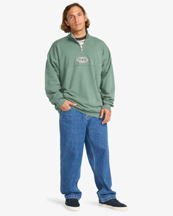 Billabong Men's Core Lord Half Zip Sweatshirt Hunter EBYFT00150-GPL0 - Image 2