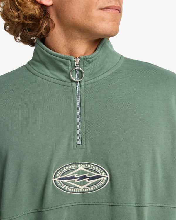 Billabong Men's Core Lord Half Zip Sweatshirt Hunter EBYFT00150-GPL0 - Image 4