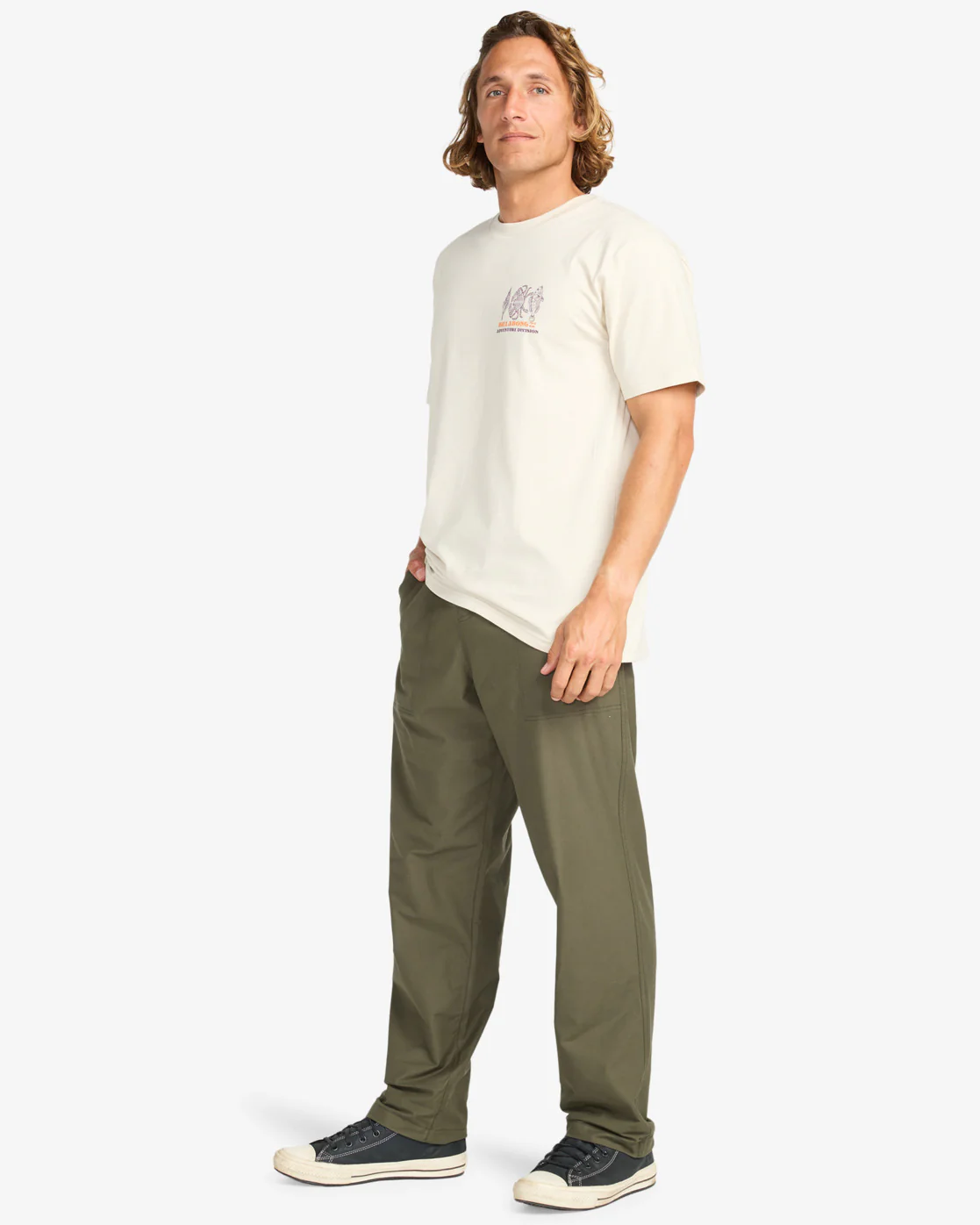 Billabong Men's Fauna T-Shirt Chino EBYZT00385-CHI - Image 3