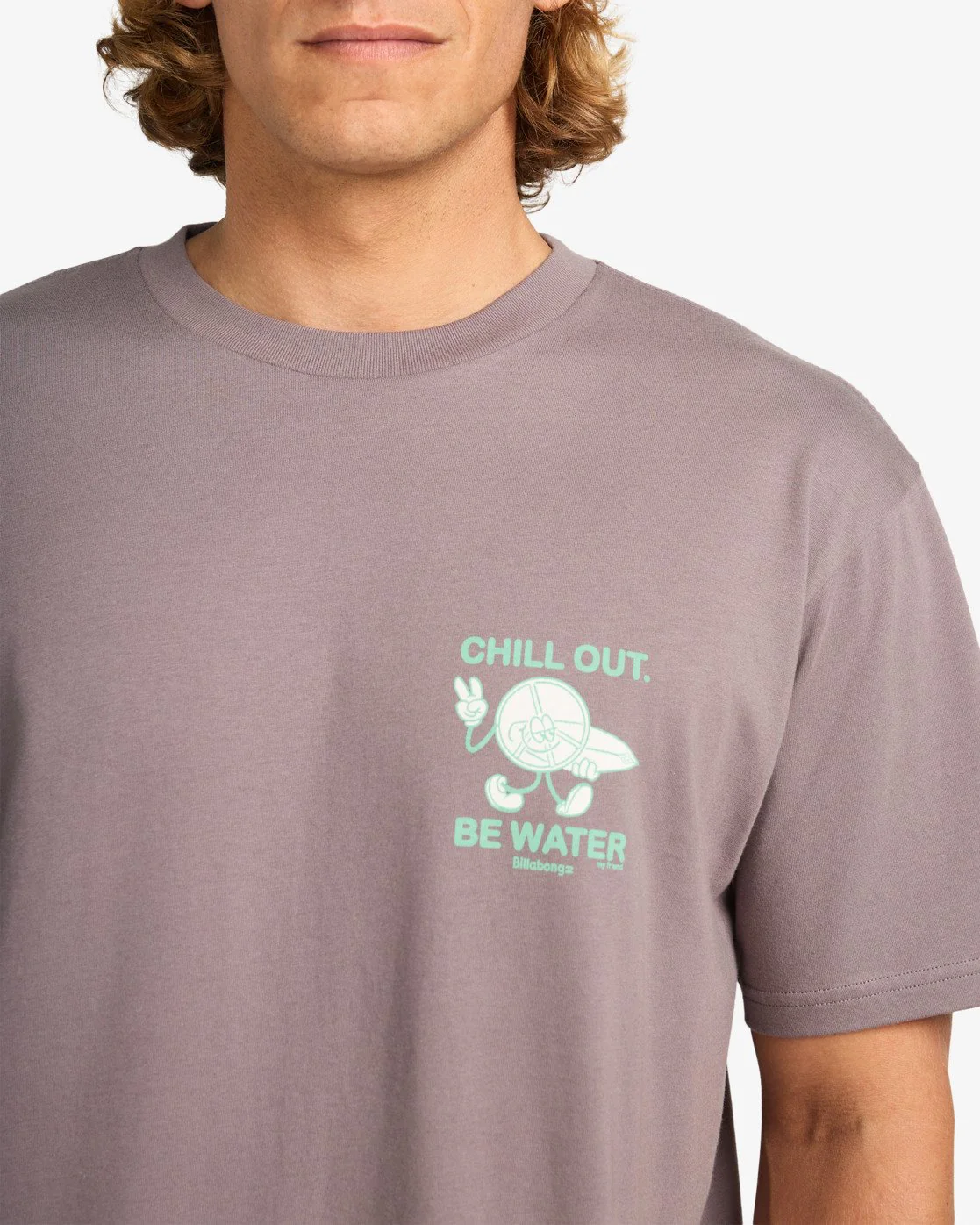 Billabong Men's Gimmicks Short Sleeve T-Shirt Dusty Purple EBYZT00363-SNY0 - Image 3