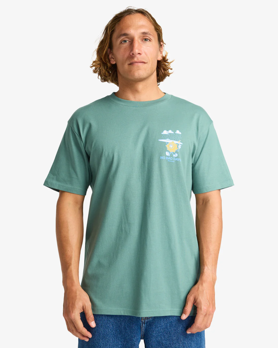 Billabong Men's Gimmicks Short Sleeve T-Shirt Sagebrush EBYZT00363-BMR0
