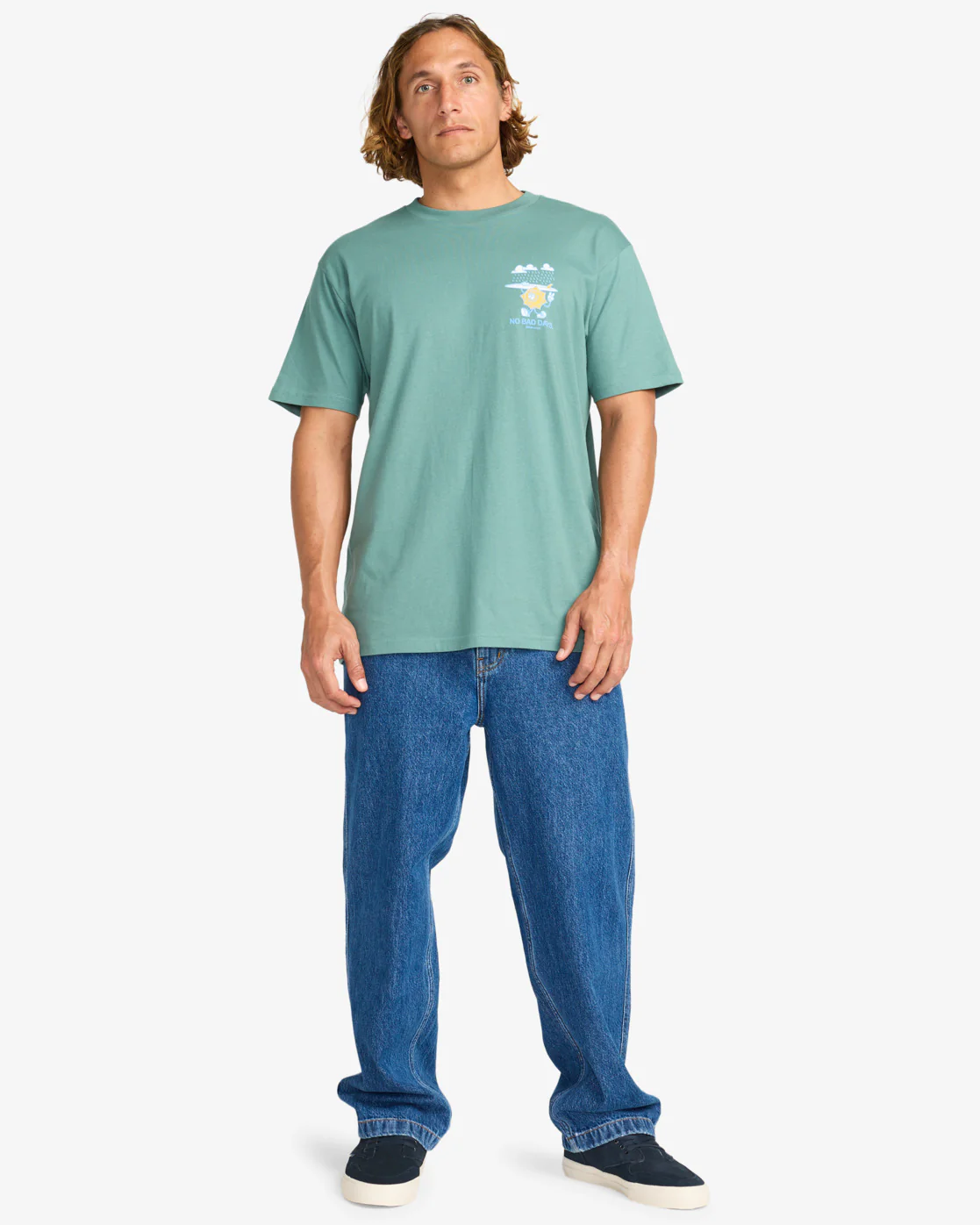 Billabong Men's Gimmicks Short Sleeve T-Shirt Sagebrush EBYZT00363-BMR0 - Image 4