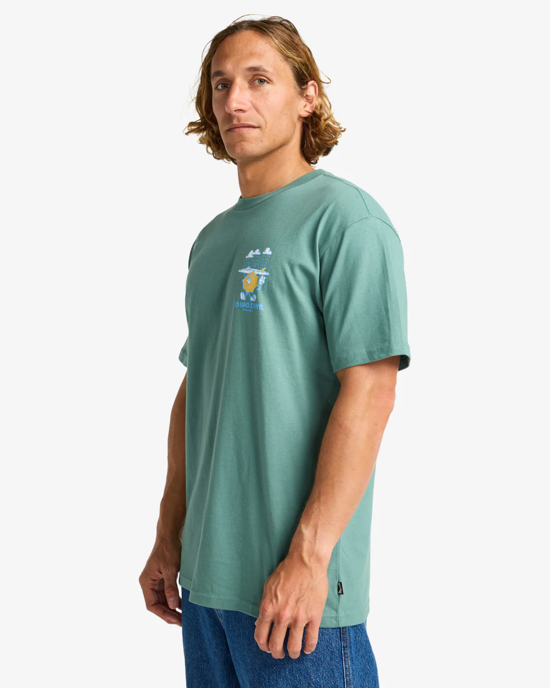Billabong Men's Gimmicks Short Sleeve T-Shirt Sagebrush EBYZT00363-BMR0 - Image 5