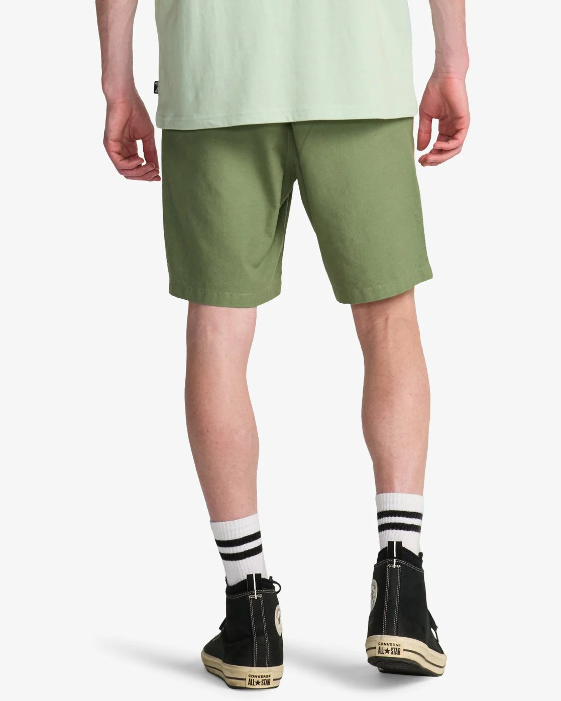 Billabong Men's Larry Linen Elasticated Shorts Moss Green EBYWS00135-GLW0 - Image 3