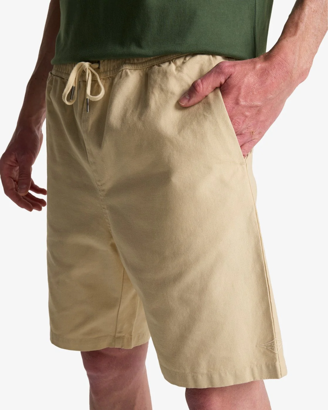 Billabong Men's Larry Linen Elasticated Shorts Natural EBYWS00135-WCF0 - Image 7