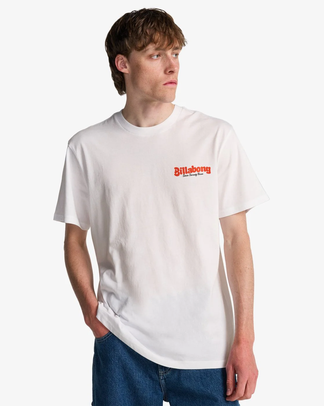 Billabong Men's Origin Short Sleeve T-Shirt White EBYZT00520-WHT