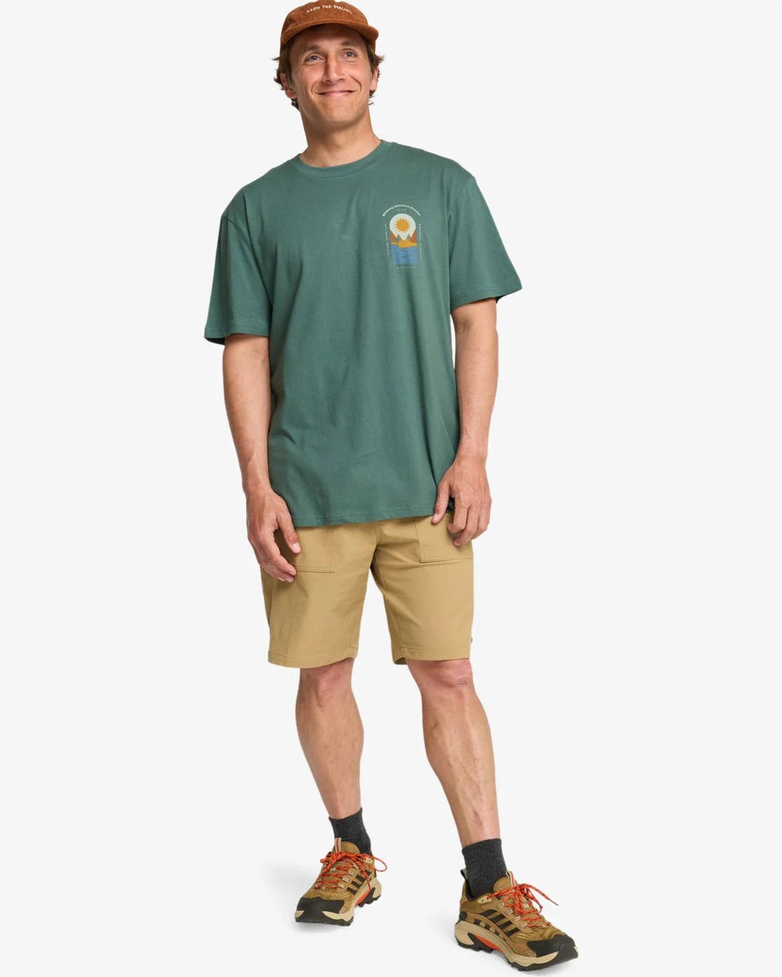 Billabong Men's Sun Down A/DIV Premium Short Sleeve T-Shirt Sea Green 24A501604-SGR - Image 5