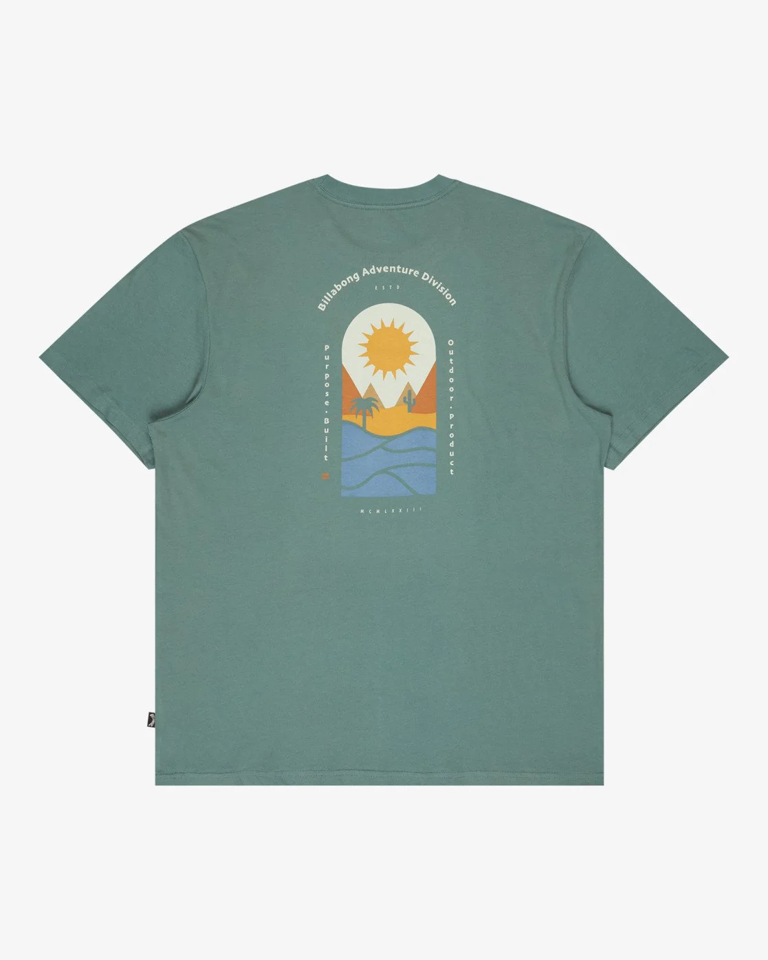 Billabong Men's Sun Down A/DIV Premium Short Sleeve T-Shirt Sea Green 24A501604-SGR - Image 7