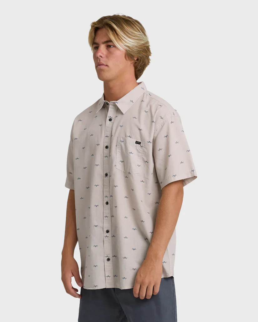 Billabong Men's Sundays Mini Short Sleeve Shirt Ash Rose 24A041506-ASR - Image 2