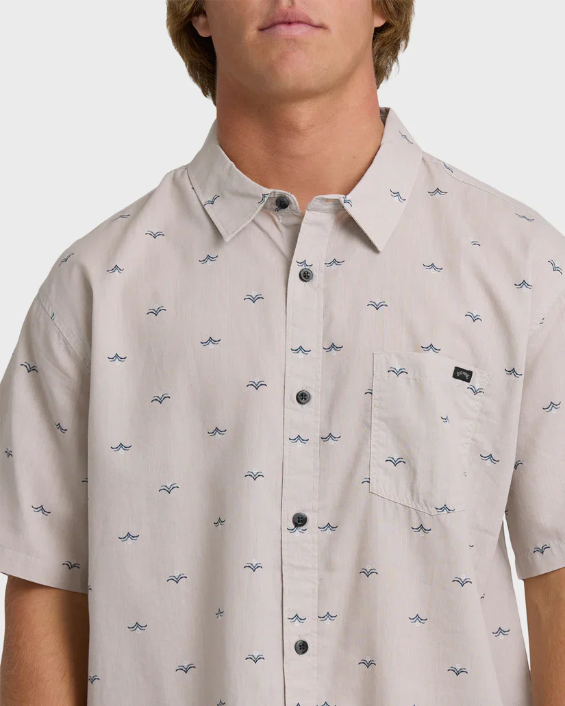 Billabong Men's Sundays Mini Short Sleeve Shirt Ash Rose 24A041506-ASR - Image 4