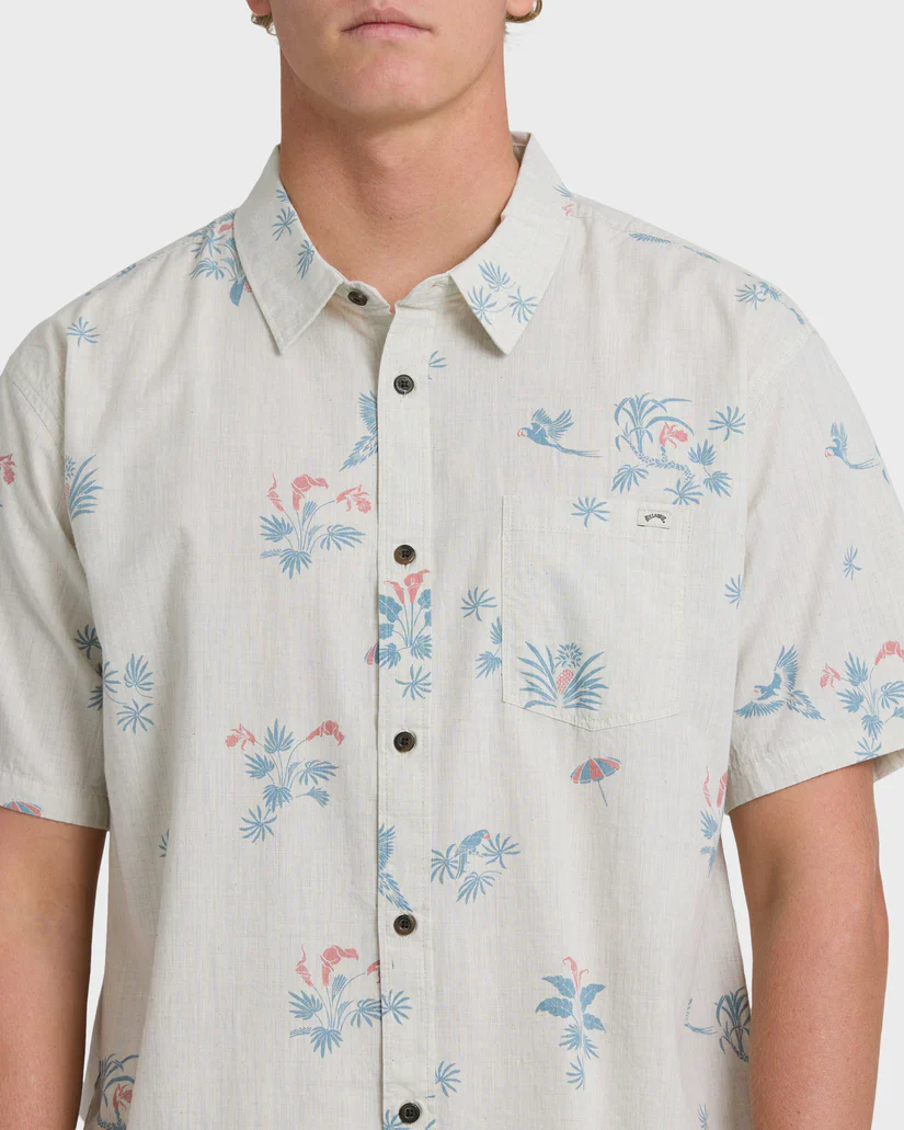 Billabong Men's Sundays Mini Short Sleeve Shirt Stone 24A041506-STN - Image 4