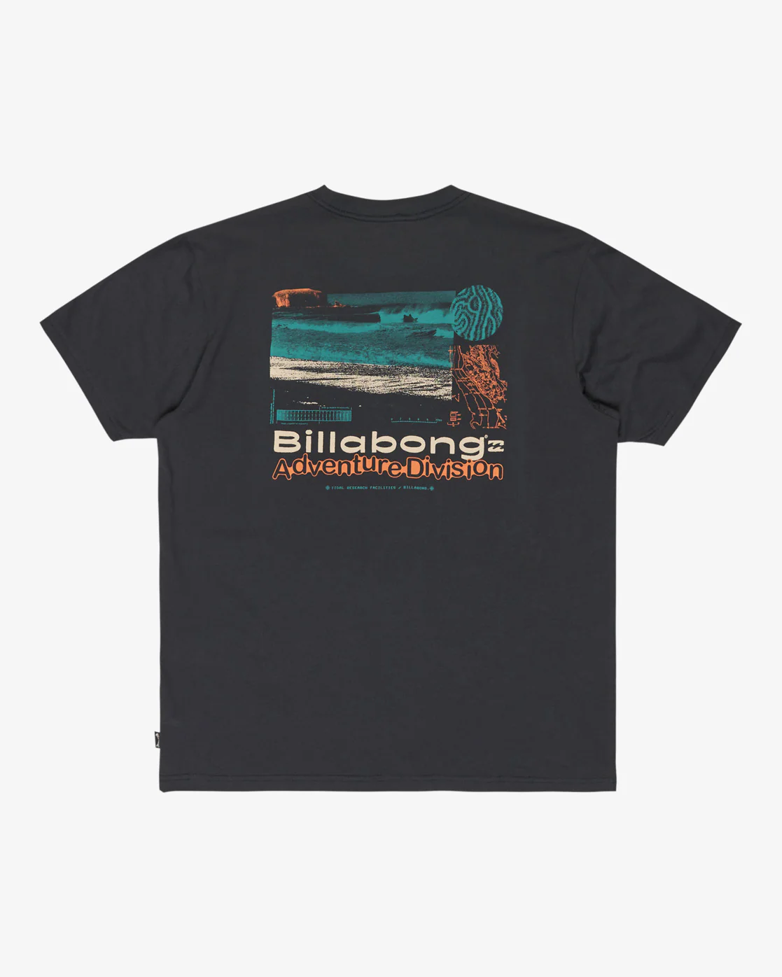 Billabong Men's Tidal Research Short Sleeve T-Shirt Dark Navy EBYZT00386-KTW0 - Image 6