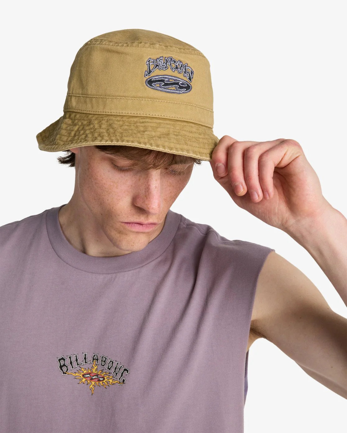 Billabong Unisex Bad Dog Bucket Hat Khaki EBYHA00161-KHA - Image 5