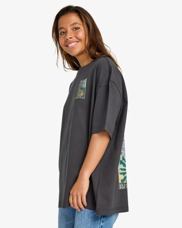 Billabong Women's Daydream Away T-Shirt Off Black EBJZT00482-OFB - Image 5