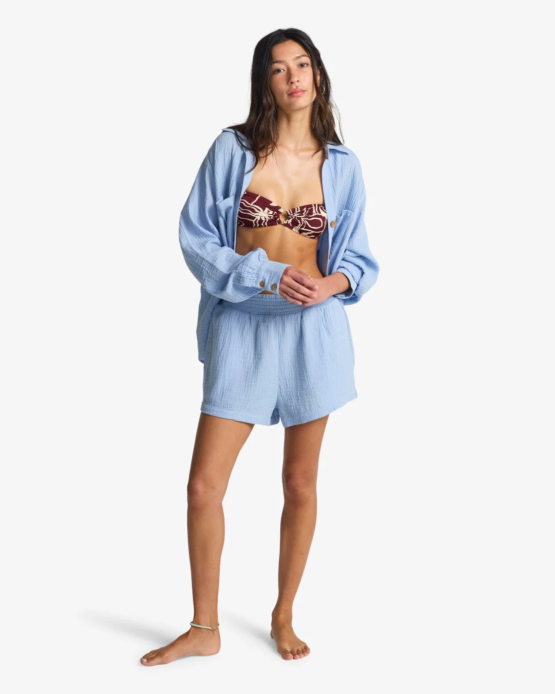 Billabong Women's In The Waves Elasticated Waist Shorts Twilight Blue ABJNS00307-BZD0 - Image 5