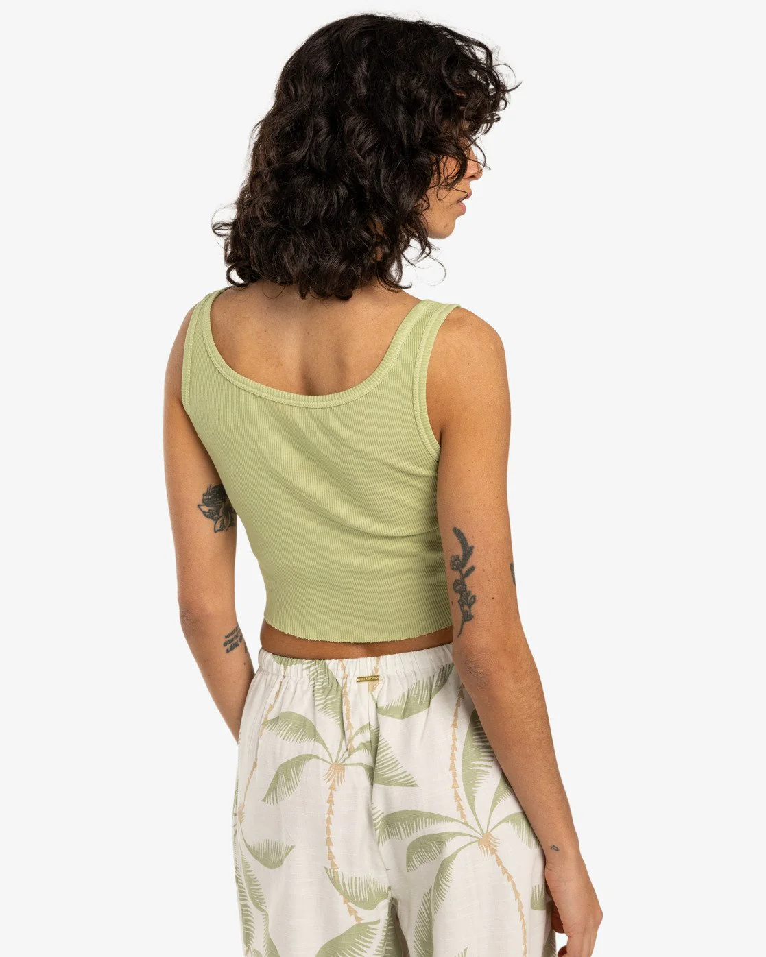 Billabong Women's Nice Feelings Tank Top Pistachio EBJZT00439-GFM0 - Image 2