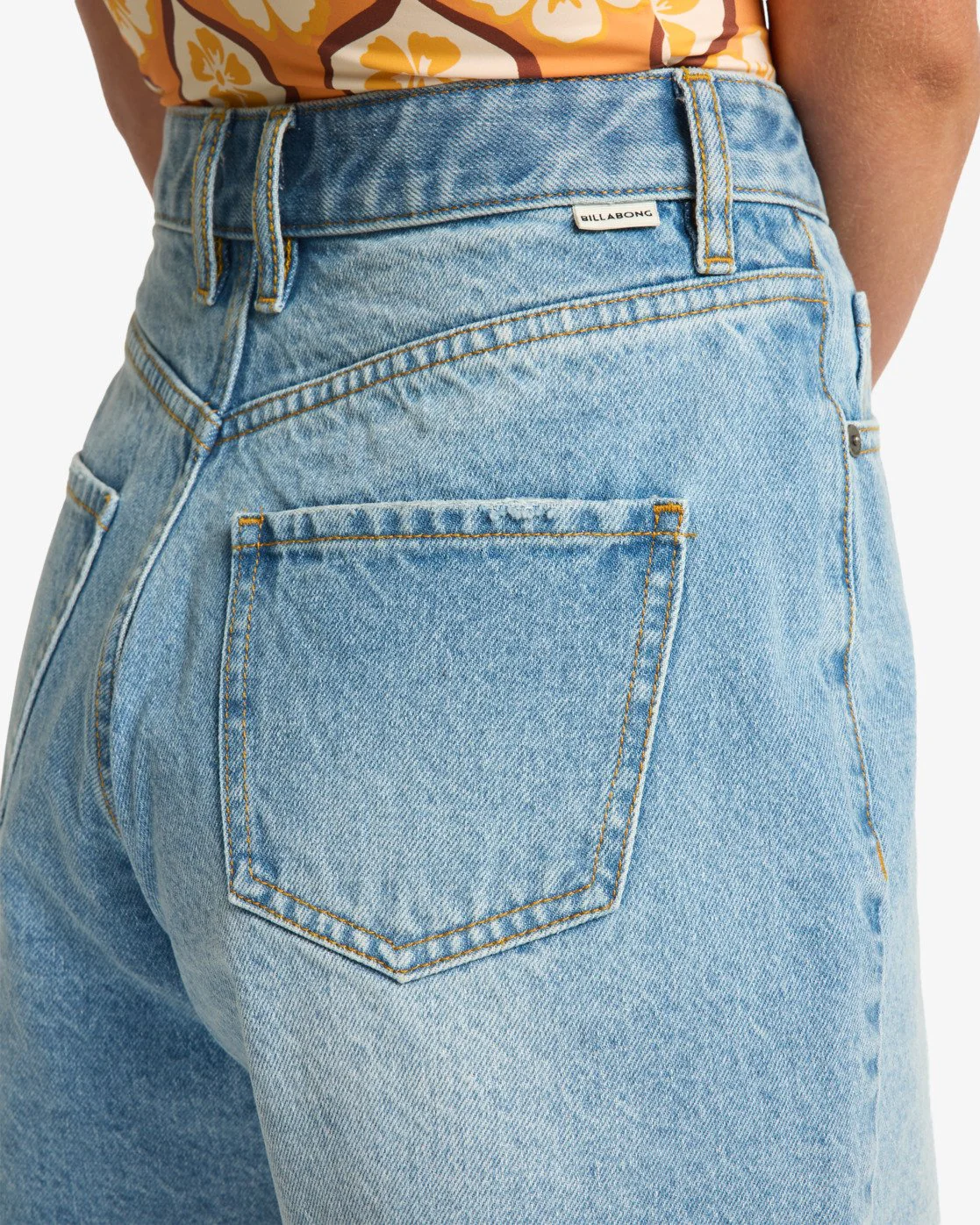 Billabong Women's Riley Denim Shorts Faded Indigo Fray UBJDS00103-BGJW - Image 7