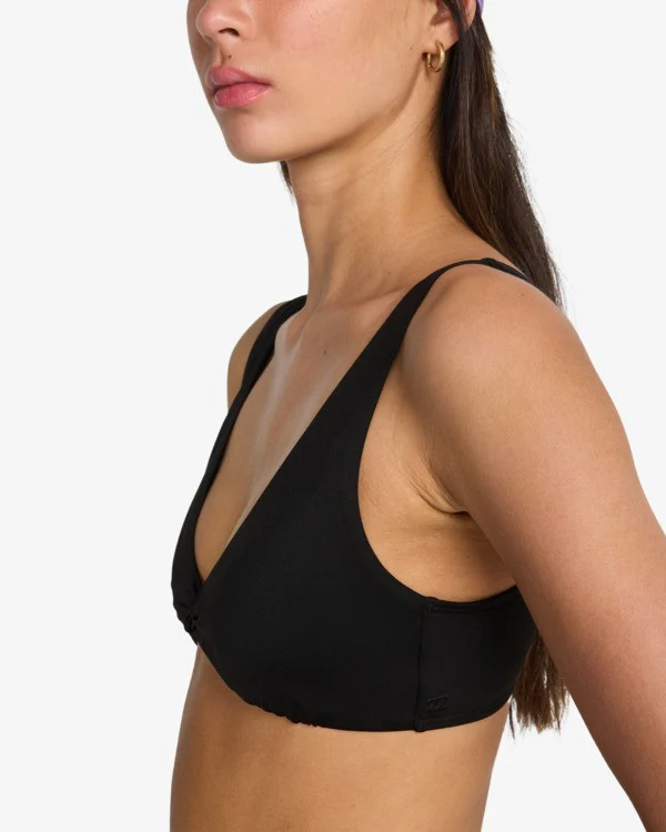 Billabong Women's Searcher Twist Tank Bikini Top Black Pebble EBJX300131-BPB - Image 3