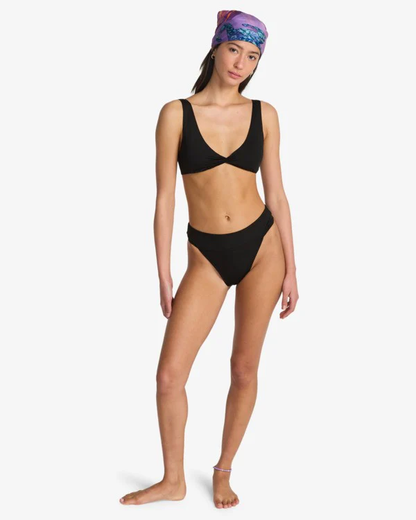 Billabong Women's Searcher Twist Tank Bikini Top Black Pebble EBJX300131-BPB - Image 4