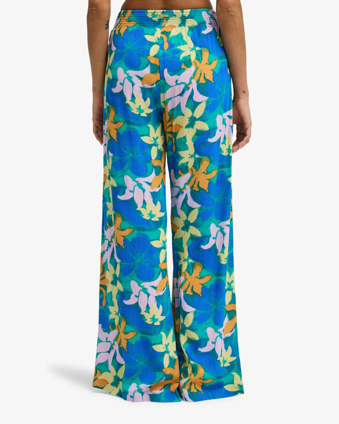 Billabong Women's Split Spirit Relaxed Fit Pants Agua Flores EBJNP00127-BLY6 - Image 3