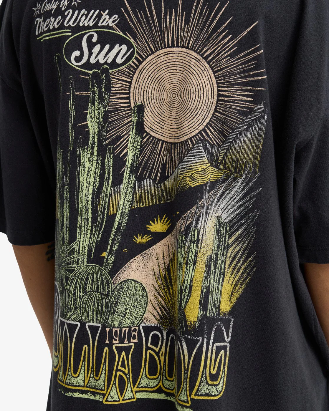 Billabong Women's Sun Chasing Short Sleeve T-Shirt Off Black EBJZT00581-OFB - Image 4