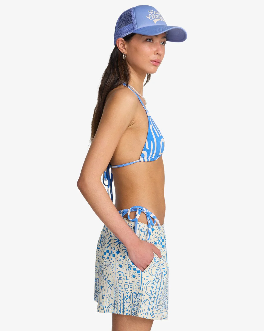 Billabong Women's Sun Fade Elasticated Shorts White Cap EBJNS00122-WCP - Image 2