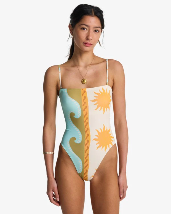 Billabong Women's Sunblind Tully Hi One Piece Swimsuit Salt Crystal 24O301604-SCS1