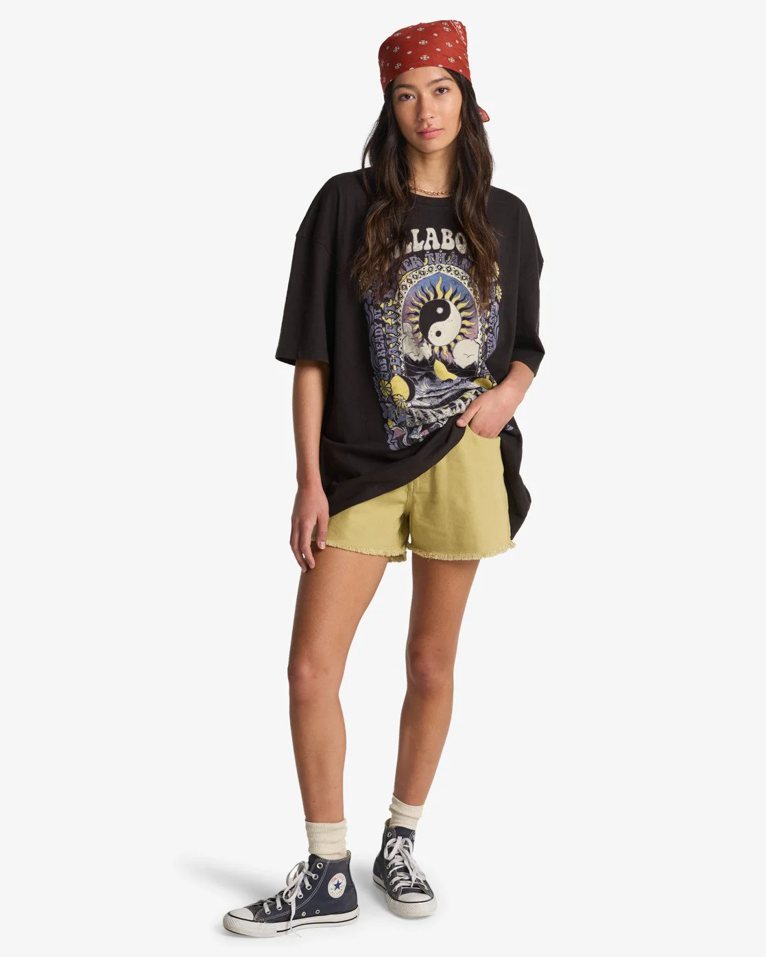 Billabong Women's Surf Trip Short Sleeve T-Shirt Off Black EBJZT00593-OFB - Image 5