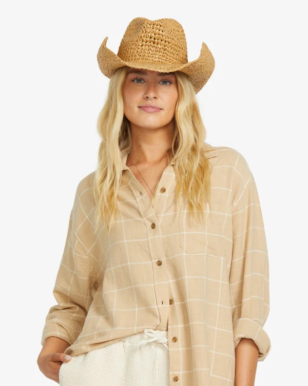 Billabong Women's Take It West Straw Hat Natural 24E551510-NAT1