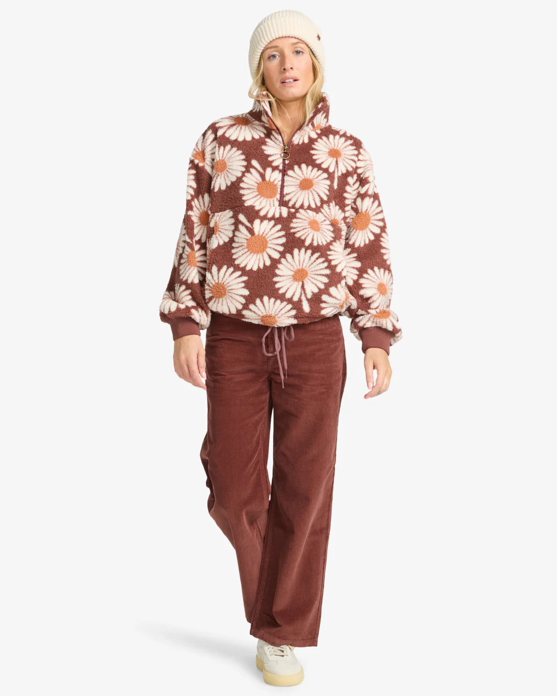 Billabong Women's Time Off Pullover Fleece Espresso EBJPF00112-ESP - Image 5